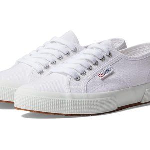 New SUPERGA Italy - White Canvas - Sz 9 - Style frequently worn by Princess Kate